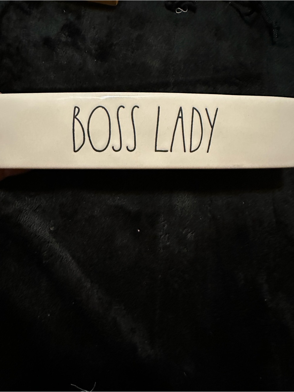Rae Dunn White "BOSS LADY" DESK TITLE BAR
